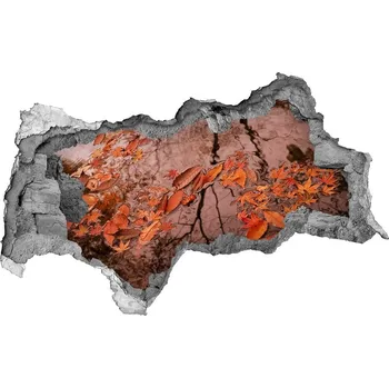 Fototapeta Fototapeta díra na zeď 3D Listí na vodě