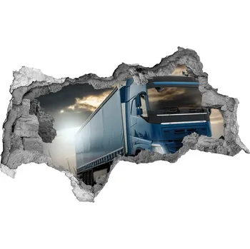 Fototapeta Foto fotografie díra na zeď Kamion