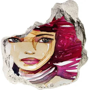 Fototapeta Díra 3D fototapeta nálepka Abstrakce žena