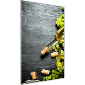 Obraz Foto obraz akrylové sklo vertikální Hrozny a víno