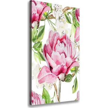 Obraz Vertikální Moderní obraz canvas na rámu Pivoňka