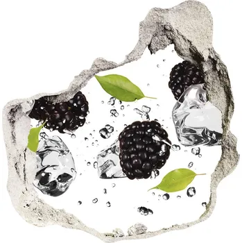 Fototapeta Nálepka 3D díra na zeď Třešně a voda