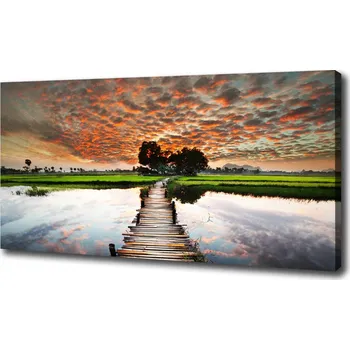 Obraz Foto obraz na plátně Dřevěný most