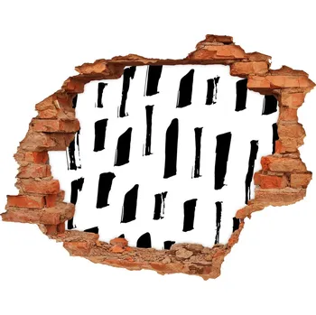 Fototapeta Fototapeta díra na zeď Černobílé skvrny