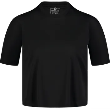 Dámské tričko Dámský funkční crop top NORDBLANC NBSLF8028 ČERNÁ 34