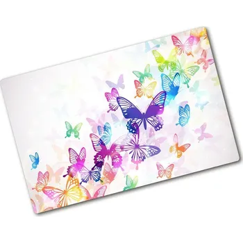 Kuchyňské prkénko Kuchyňská deska skleněná Barevní motýli