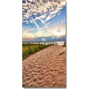 Hodiny Nástěnné hodiny tiché Stezka na pláž