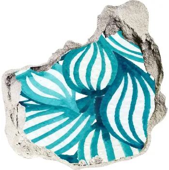 Fototapeta 3D díra na zeď Květinový vzor