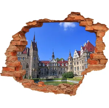 Fototapeta Fototapeta díra na zeď 3D Zámek Mošna Polsko