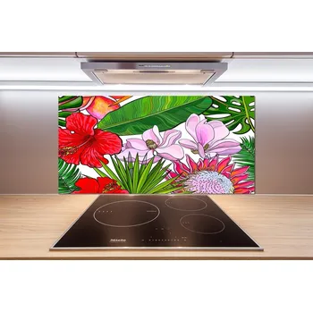 Obklad Panel do kuchyně Havajské květiny
