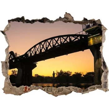 Fototapeta Fototapeta díra na zeď 3D Most v Thajsku