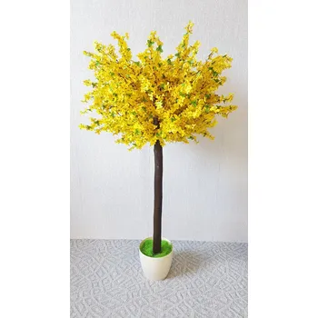 umělá květina Umělý keř- zlatý déšť 150cm