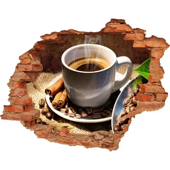 Fototapeta Nálepka 3D díra samolepící Šálek kávy