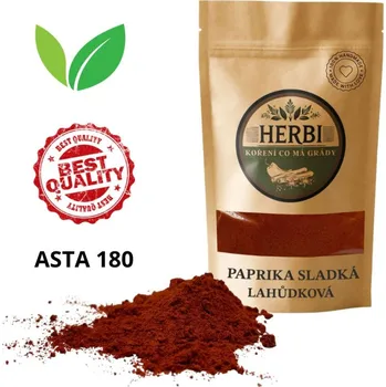 Koření Herbi Paprika sladká lahůdková ASTA 180 – intenzivní barva a chuť 100 g