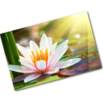 Kuchyňské prkénko Deska na krájení skleněná Vodní lilie