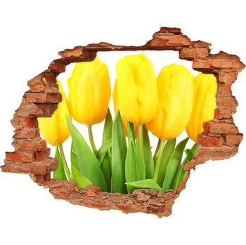 Fototapeta Samolepící díra na stěnu Žluté tulipány