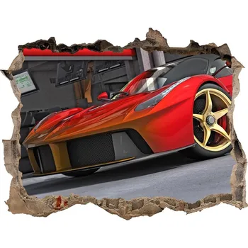 Fototapeta Foto fotografie díra na zeď Závodník