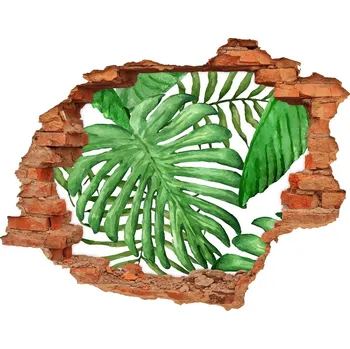 Fototapeta 3D díra nálepka Tropické listí
