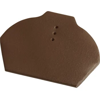 Střecha TONDACH Hřebenáč JIRČANY a STODO UH spodní č. 2 (š. 21 cm) Tmavě hnědá engoba