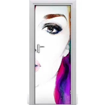 Fototapeta Samolepící fototapeta na dveře Abstrakce žena 75x205 cm