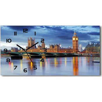 Hodiny Skleněné hodiny na stěnu tiché Temže Londýn