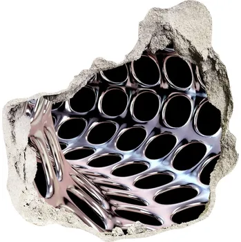 Fototapeta Díra 3D fototapeta na stěnu Kovový tunel