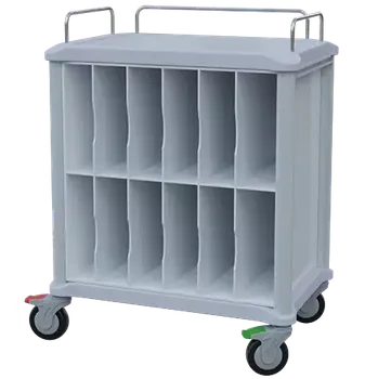 Stavební technika OVCH - 01, zdravotnický vozík na chorobopisy, bílá