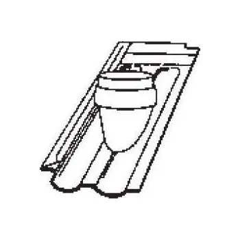 betonová krytina BRAMAC Průchody střechou Rubín 13 Průch.taš.pro odkouř.turbo.116 Měděná engoba