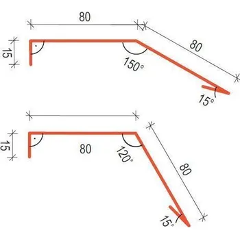 Střešní krytina SATJAM Klempířské doplňky PE25 OPF150 okapní plech pod fólii RAL 9005 Černa