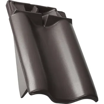 Střešní krytina TONDACH Sensaton 11 (Samba 11) HRANICE Taška připojení hřebene levá Černá engoba