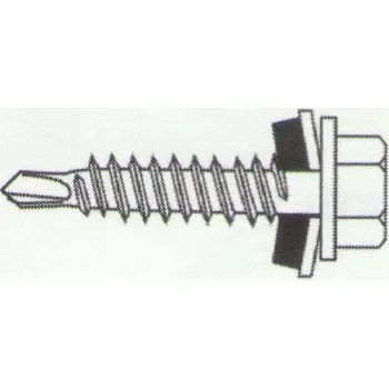 Vrut RUUKKI Spojovací vruty lakovaný Šroub do dřeva 4,8x35 á 250ks RAL 9006 Stříbrná