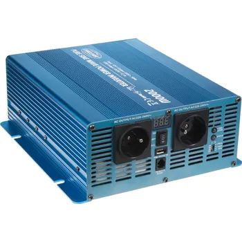 Měnič napětí 35PSW2012D Sinusový měnič napětí z 12/230V, 2000W/displej