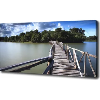 Obraz Foto obraz na plátně Dřevěný most