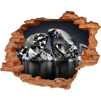 Fototapeta Samolepící díra na stěnu nálepka Diamanty