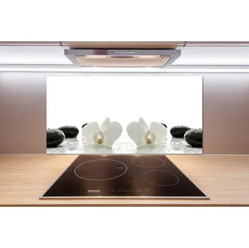 Obklad Skleněný panel do kuchynské linky Orchidej