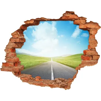 Fototapeta Nálepka fototapeta 3D výhled Cesta přes louku