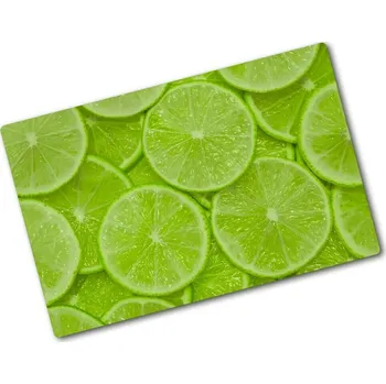 Kuchyňské prkénko Kuchyňská deska velká skleněná Limetky