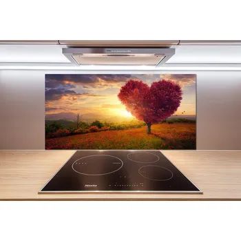 Obklad Panel do kuchyně Strom pole srdce