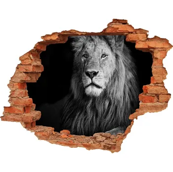 Fototapeta Díra 3D fototapeta nálepka Lev