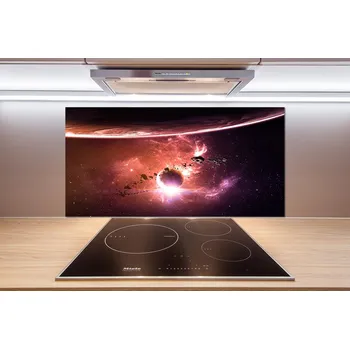 Obklad Skleněný panel do kuchynské linky Vesmír