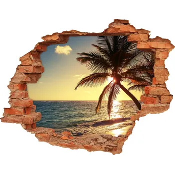 Fototapeta Nálepka fototapeta 3D výhled Tropická pláž