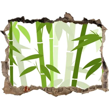Fototapeta Nálepka 3D díra na zeď samolepící Bambus