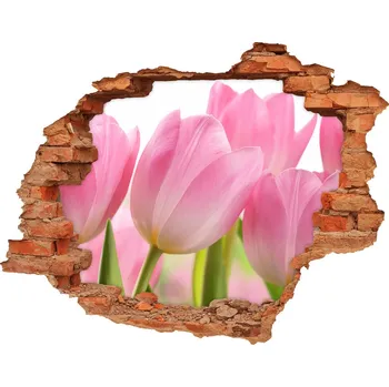 Fototapeta Samolepící díra nálepka Růžové tulipány