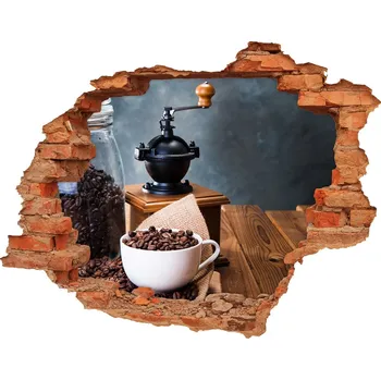 Fototapeta Fototapeta díra na zeď Mlýnek na kávu