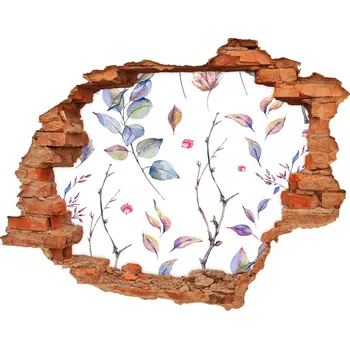 Fototapeta Nálepka 3D díra na zeď samolepící Listí