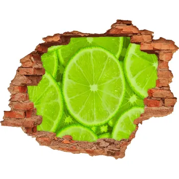 Fototapeta Nálepka díra na zeď beton Limetky