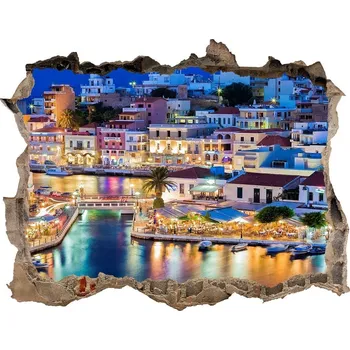 Fototapeta Fototapeta díra na zeď 3D Kréta Řecko