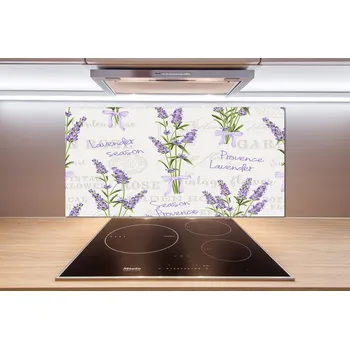 Obklad Skleněný panel do kuchyně Levandule