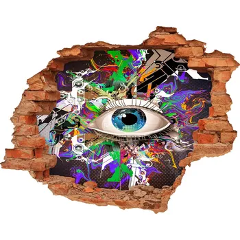 Fototapeta Díra 3D fototapeta nálepka Abstraktní oko