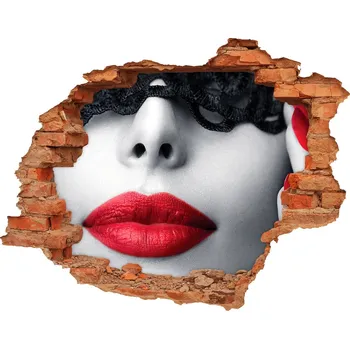 Fototapeta Fotoobraz díra na stěnu Korunková maska